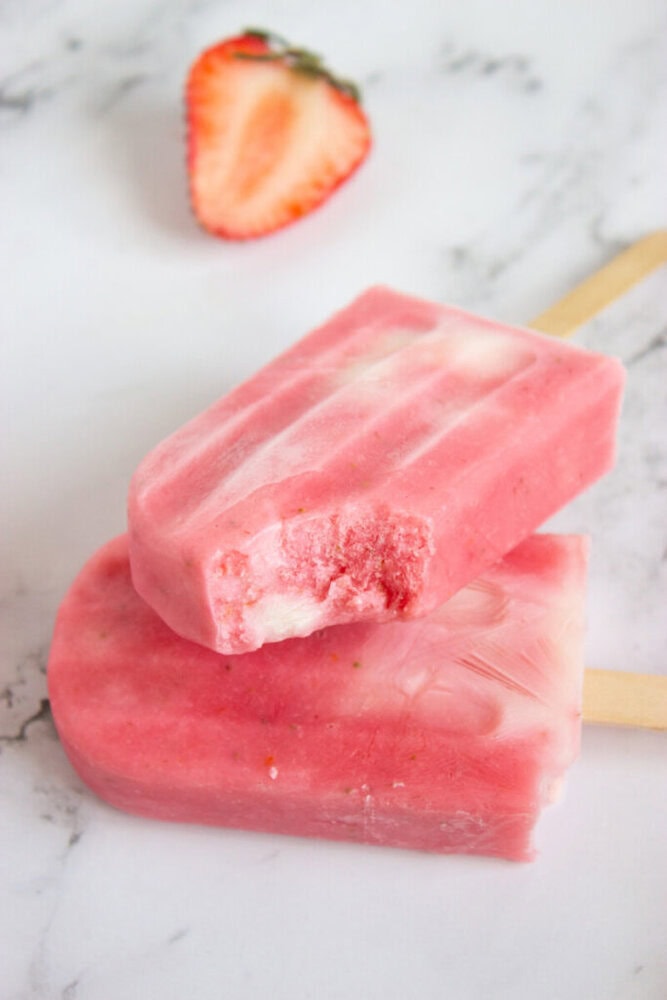 Strawberry Lemonade Popsicles Strawberry Lemonade Popsicles
