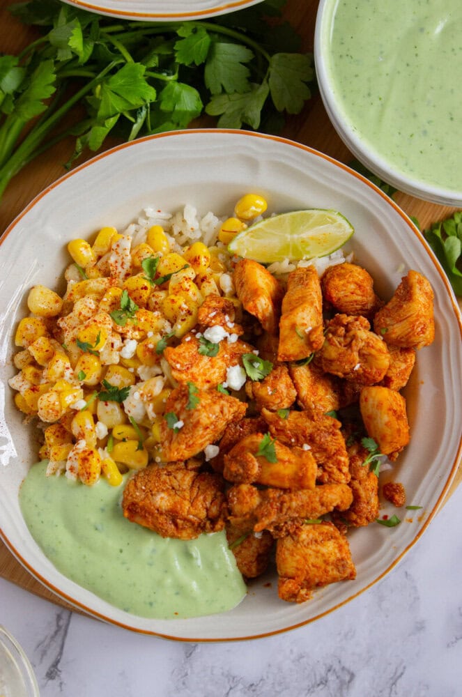 Street Corn Chicken Bowl