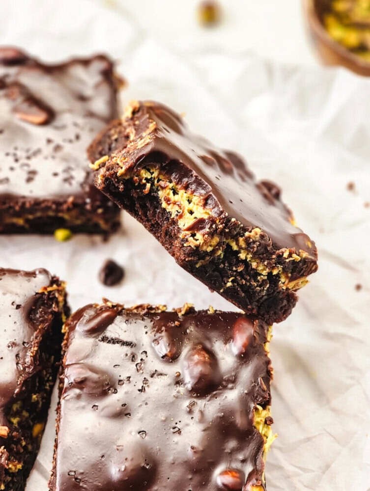 Dubai Pistachio Brownies Dubai Pistachio Brownies