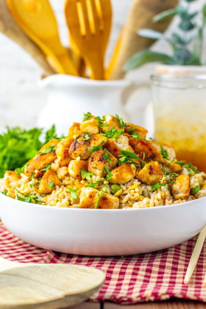 Crispy Garlic Chicken Fried Rice Crispy Garlic Chicken Fried Rice