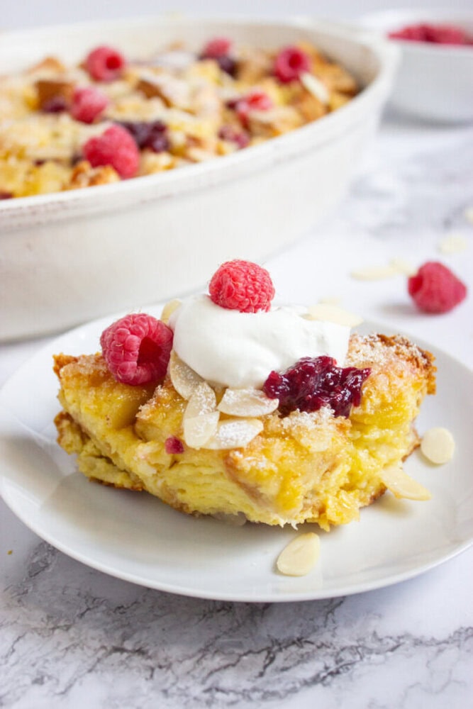 Lemon Raspberry Almond French Toast Bake Lemon Raspberry Almond French Toast Bake