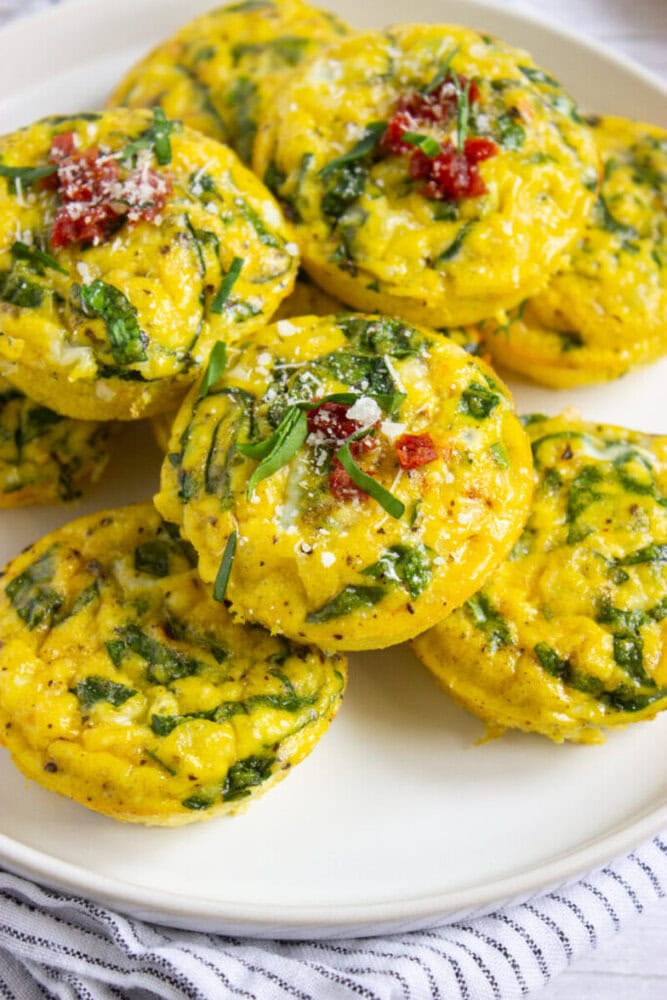 Sundried Tomato and Spinach Egg Bites Sundried Tomato and Spinach Egg Bites