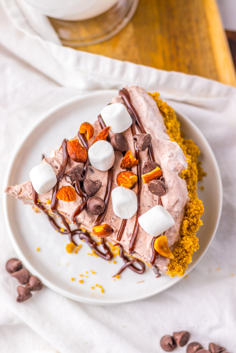 No Bake Rocky Road Pie