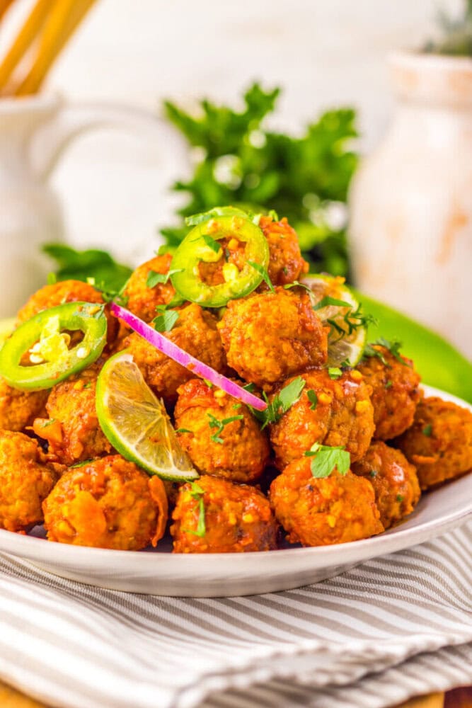 Slow Cooker Birria Meatballs Slow Cooker Birria Meatballs