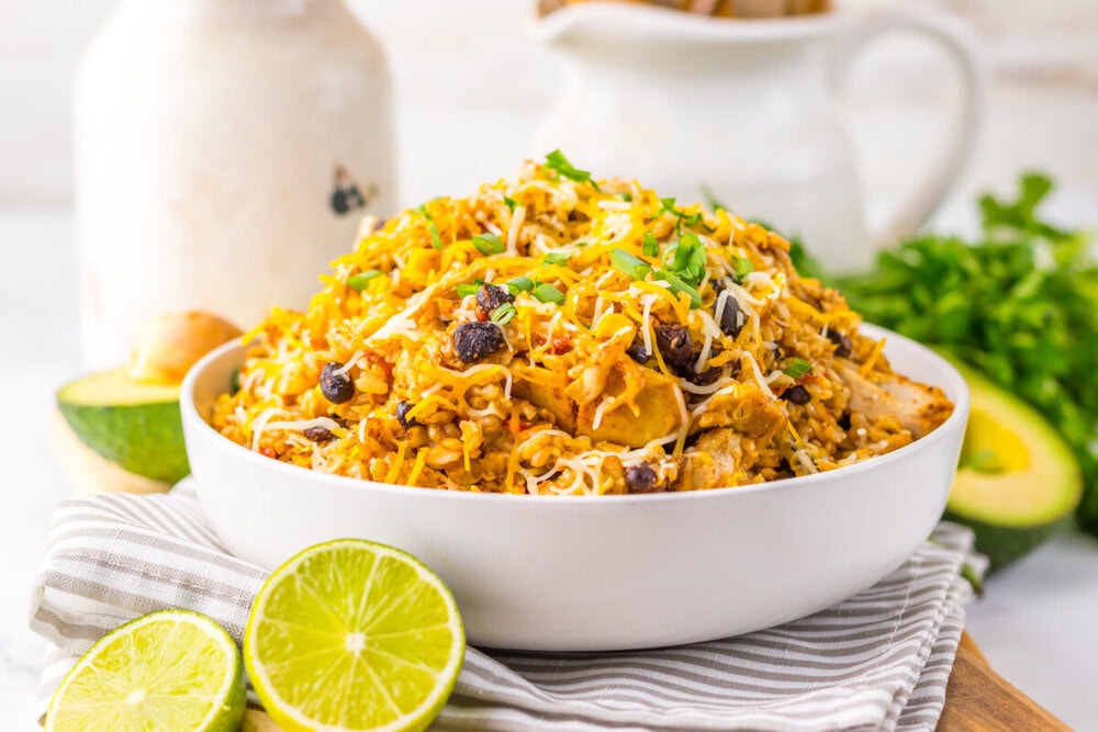 Slow Cooker Chicken Burrito Bowls