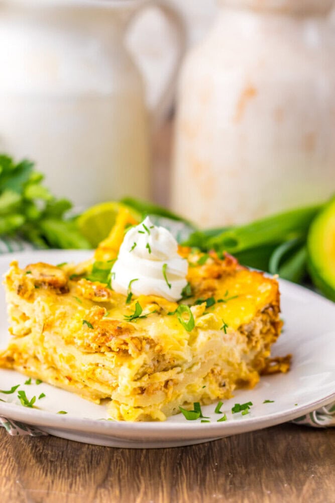 Slow Cooker Creamy Chicken Enchilada Casserole Slow Cooker Creamy Chicken Enchilada Casserole