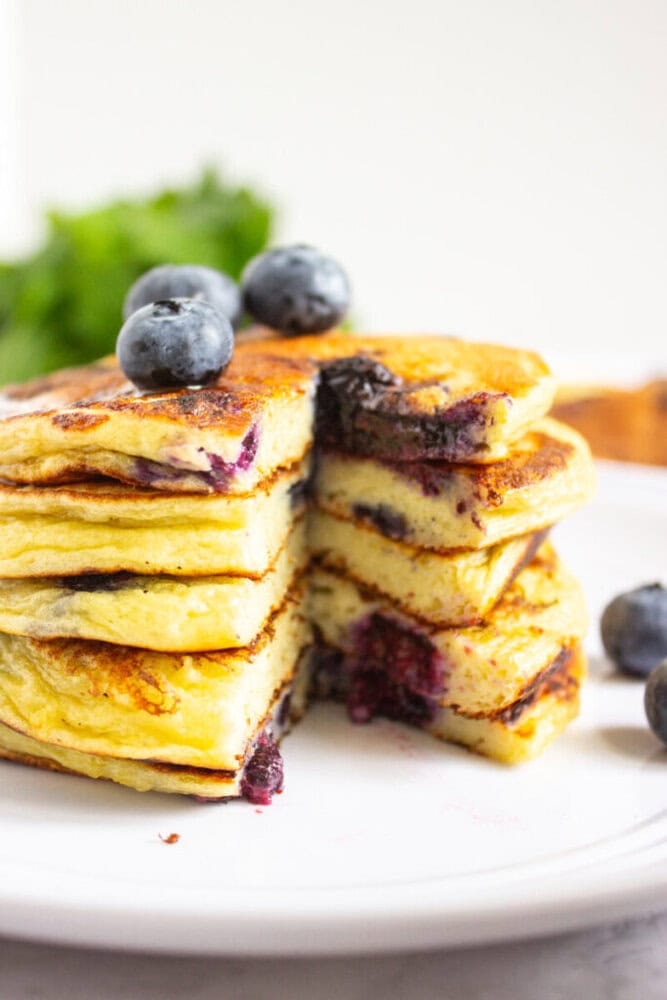 Cottage Cheese Blueberry Pancakes Cottage Cheese Blueberry Pancakes
