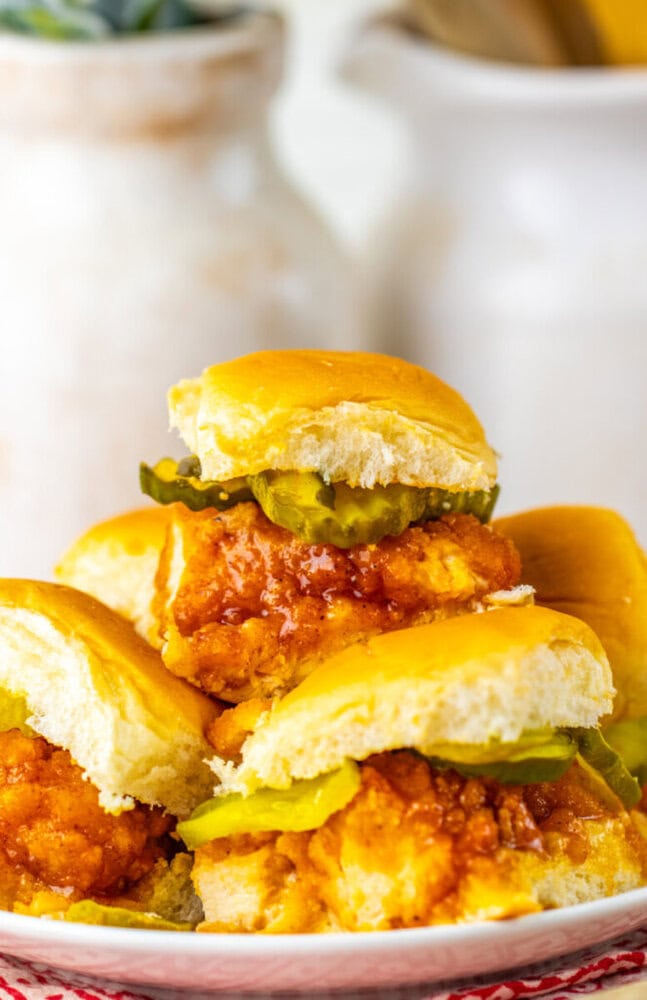 Nashville Hot Honey Butter Chicken Sliders Nashville Hot Honey Butter Chicken Sliders