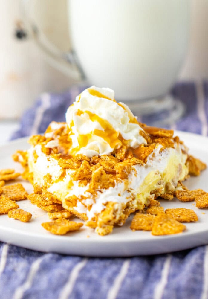 No Bake Cinnamon Toast Crunch Pie No Bake Cinnamon Toast Crunch Pie