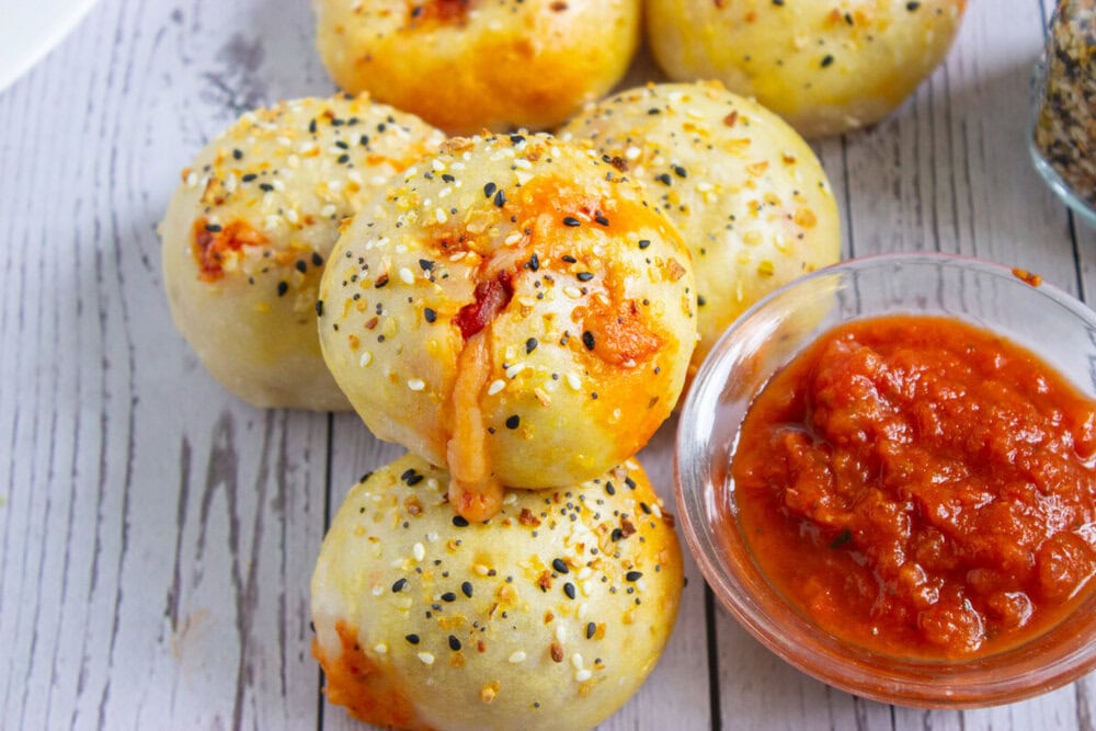 Pizza Stuffed Bagel Bombs