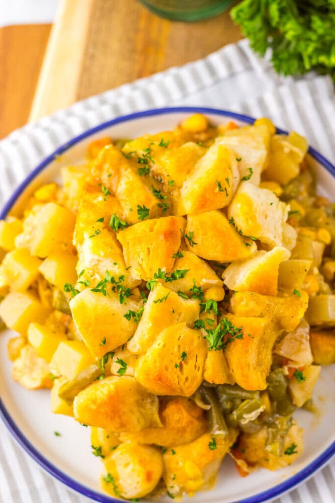 Slow Cooker Chicken Pot Pie Casserole Slow Cooker Chicken Pot Pie Casserole