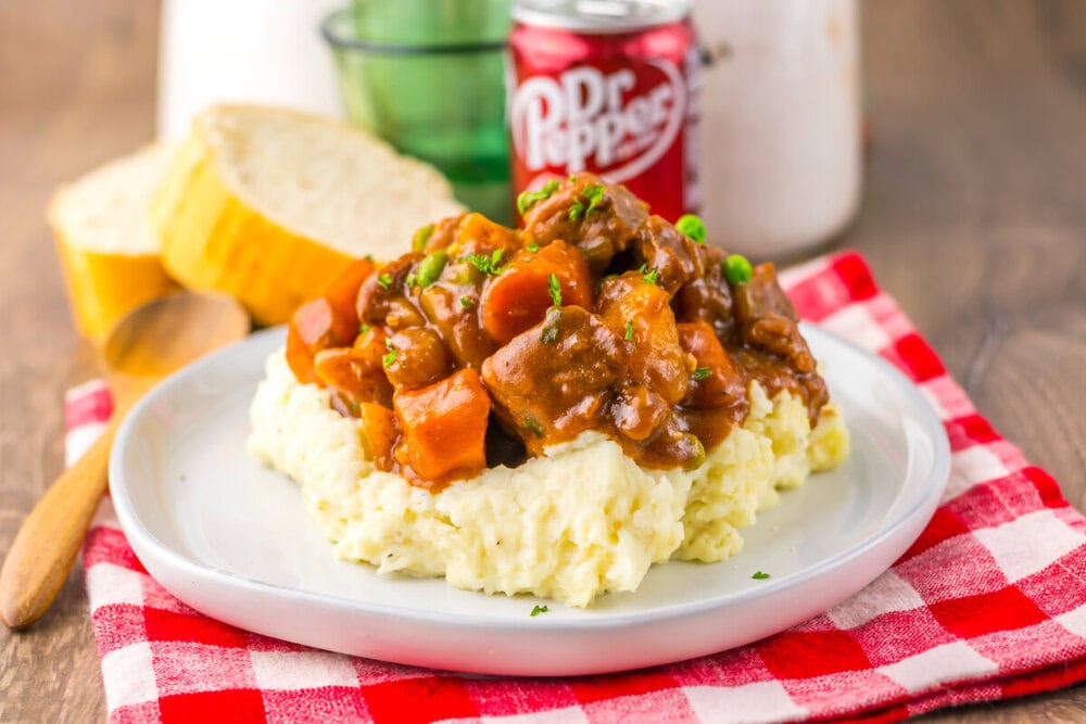Slow Cooker Dr. Pepper Beef Stew