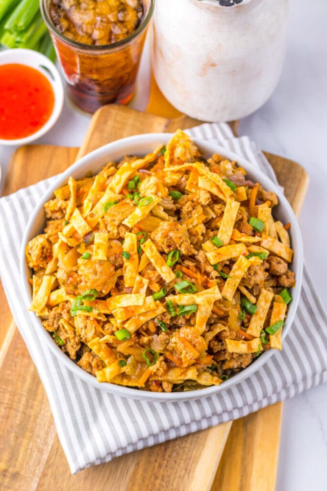 Slow Cooker Egg Roll in a Bowl