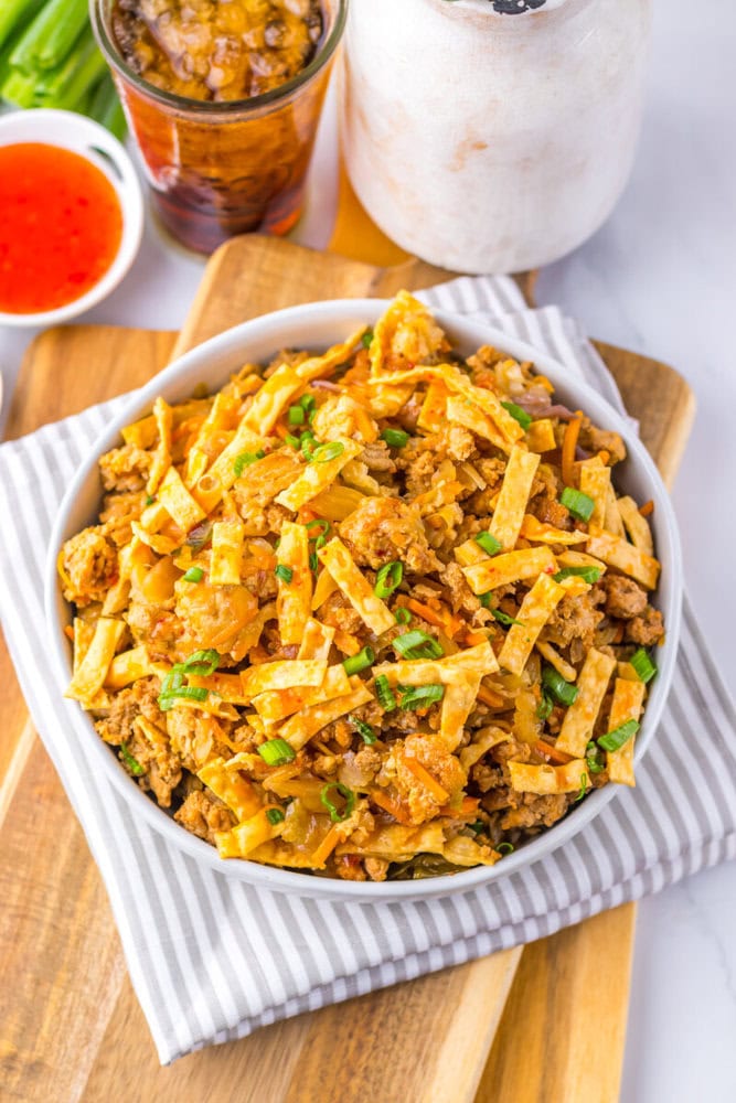 Slow Cooker Egg Roll in a Bowl