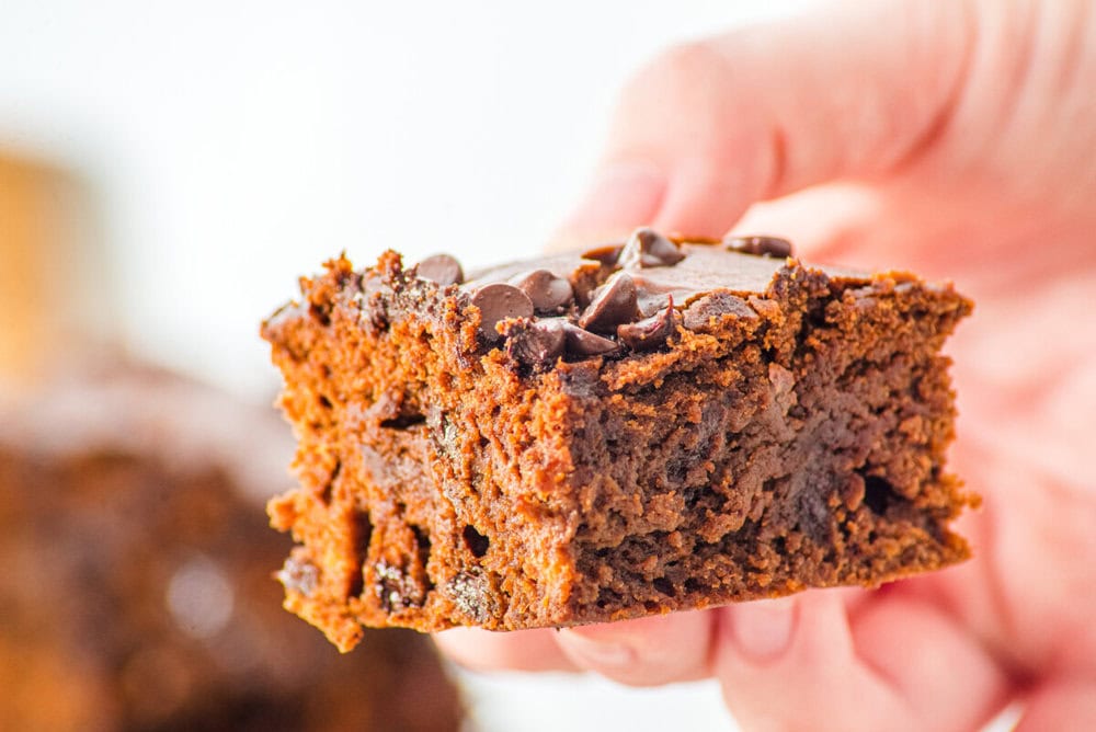 Moist Sweet Potato Brownie Cake