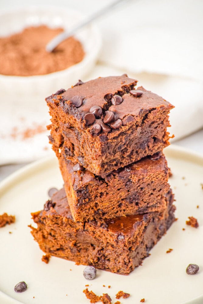 Moist Sweet Potato Brownie Cake