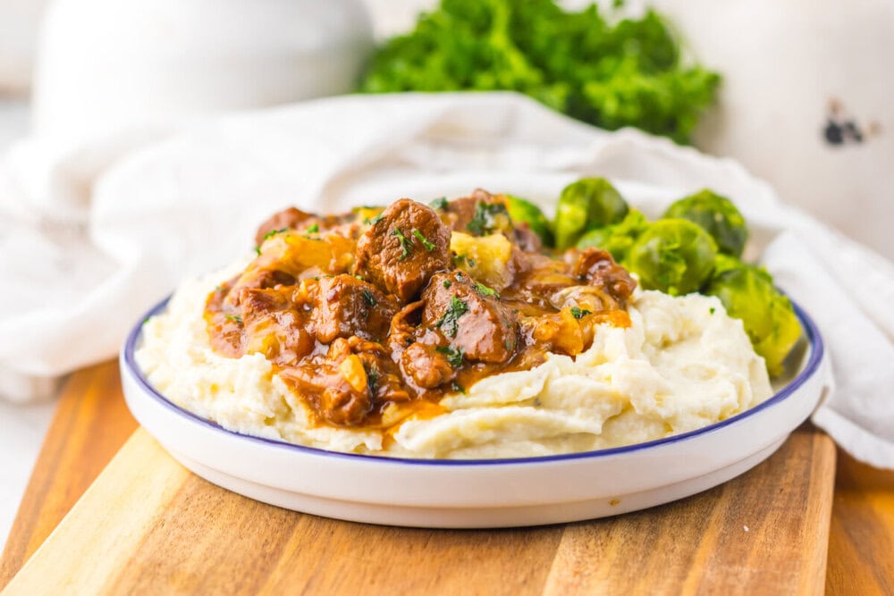 Slow Cooker French Onion Beef Tips