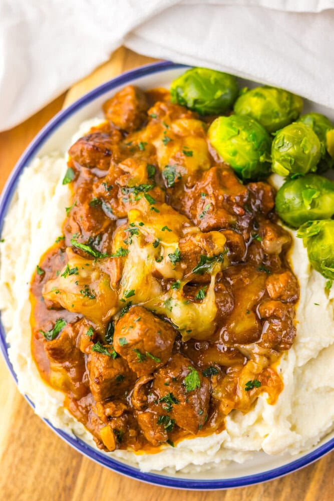 Slow Cooker French Onion Beef Tips