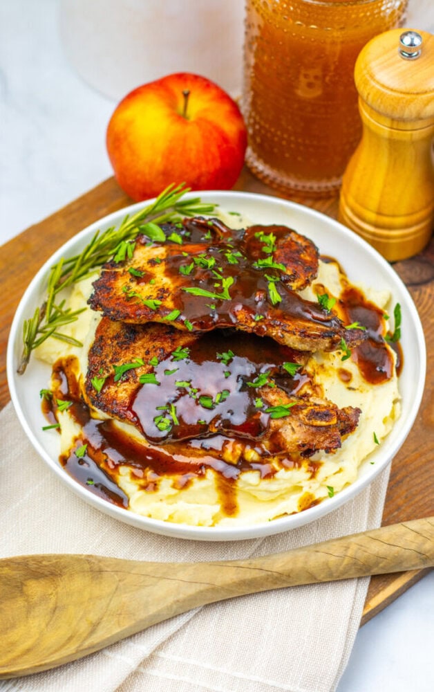 Apple Cider Glazed Pork Chops
