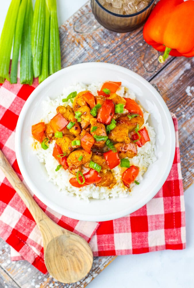 Honey Pepper Chicken Over Rice - Super Tasty Recipes