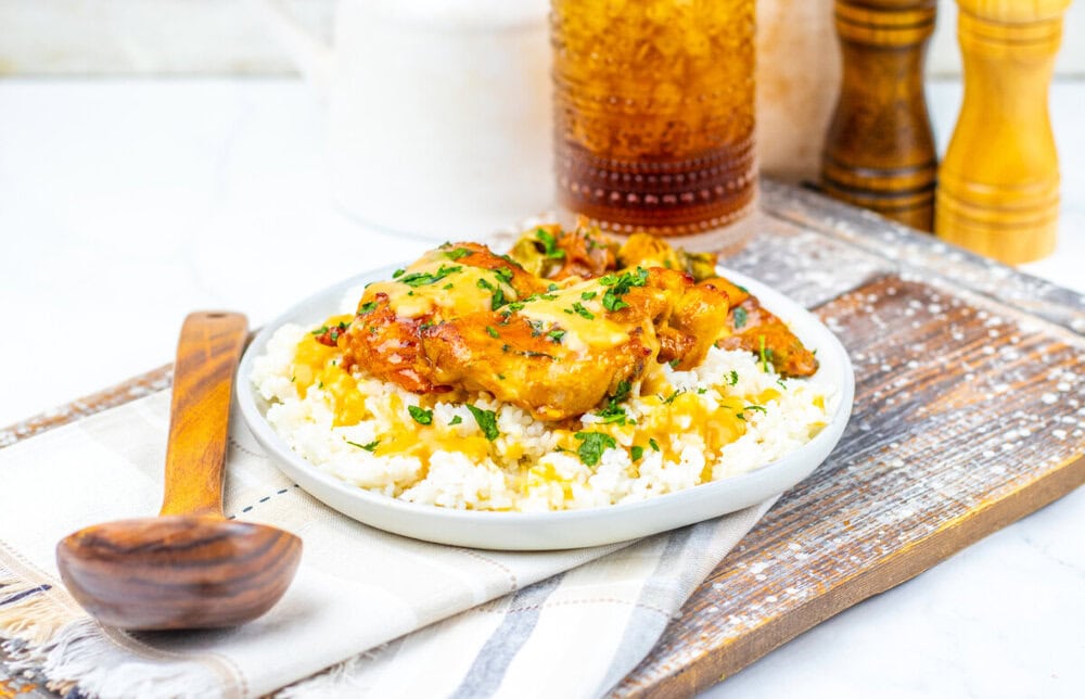 Maple Mustard Chicken Thighs