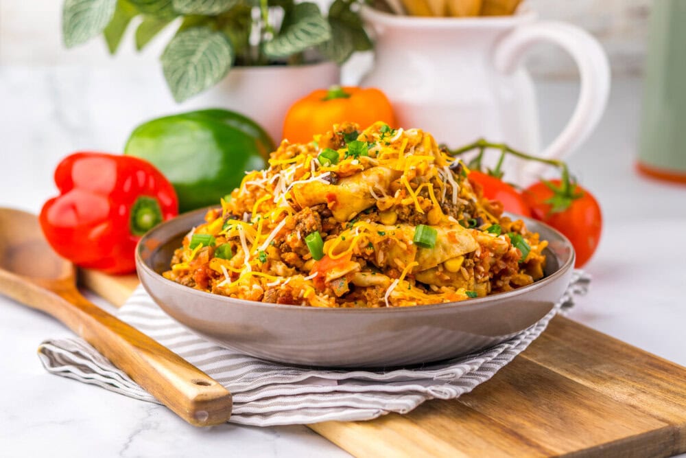 Slow Cooker Cheesy Burrito Casserole