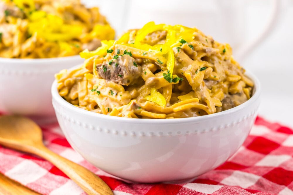 Slow Cooker Mississippi Beef and Noodles