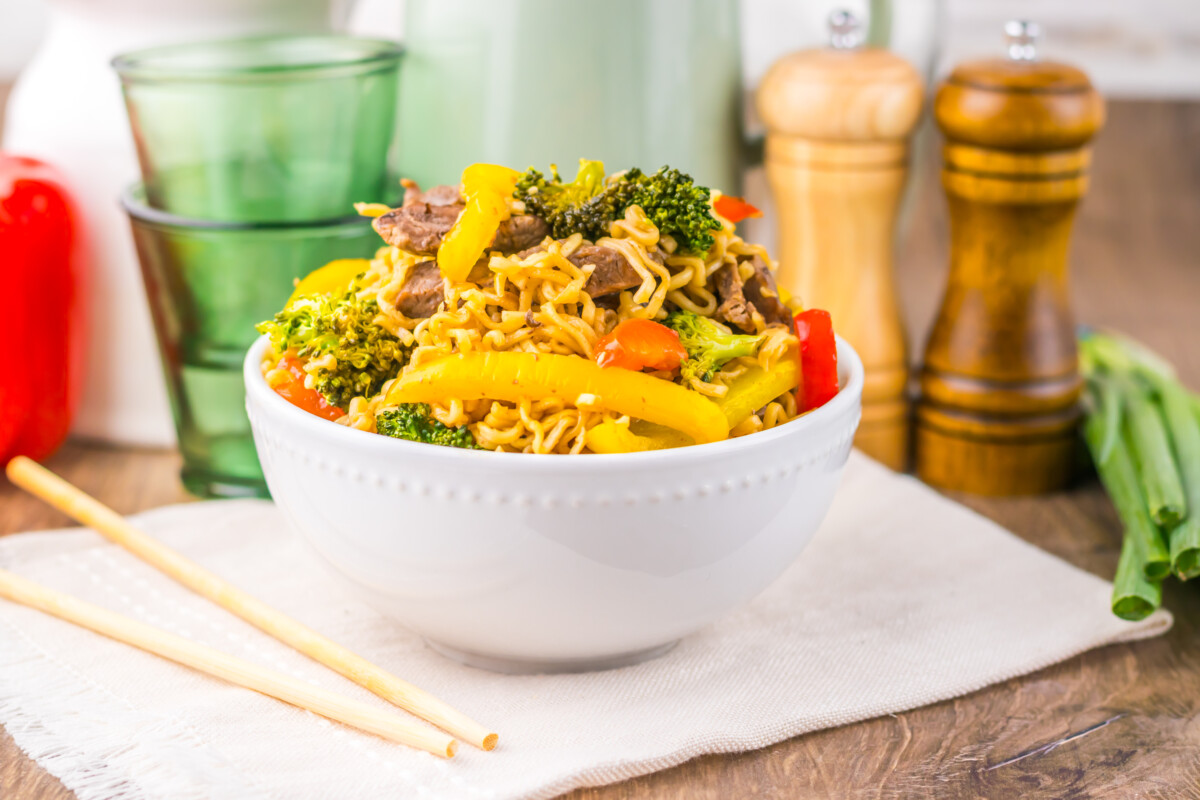 Sheet Pan Beef Ramen
