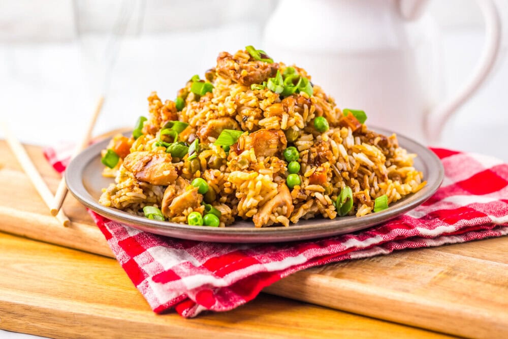 Slow Cooker Chicken Fried Rice