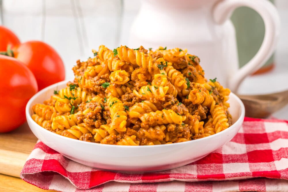 Slow Cooker Sloppy Joe Pasta