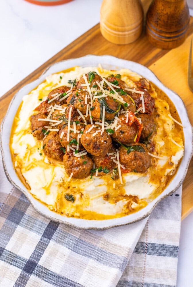 Slow Cooker Tuscan Meatballs Slow Cooker Tuscan Meatballs