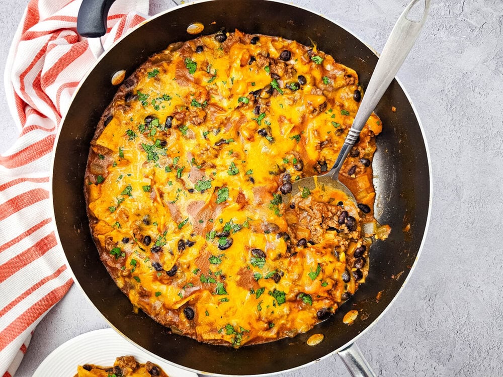Beef Enchiladas Skillet
