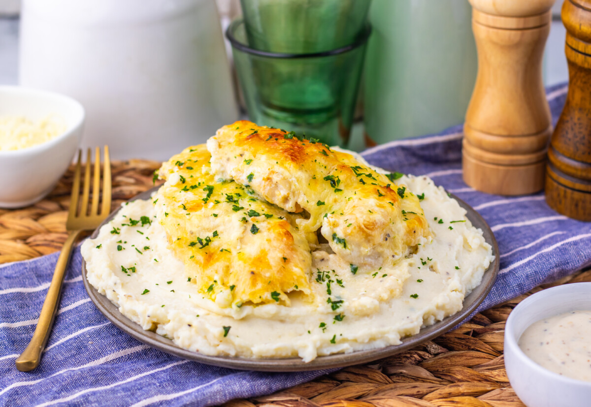 Creamy Chicken Caesar Bake