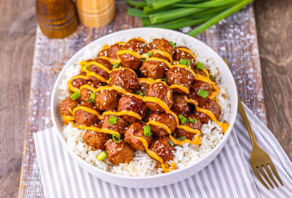 Slow Cooker Korean BBQ Meatballs