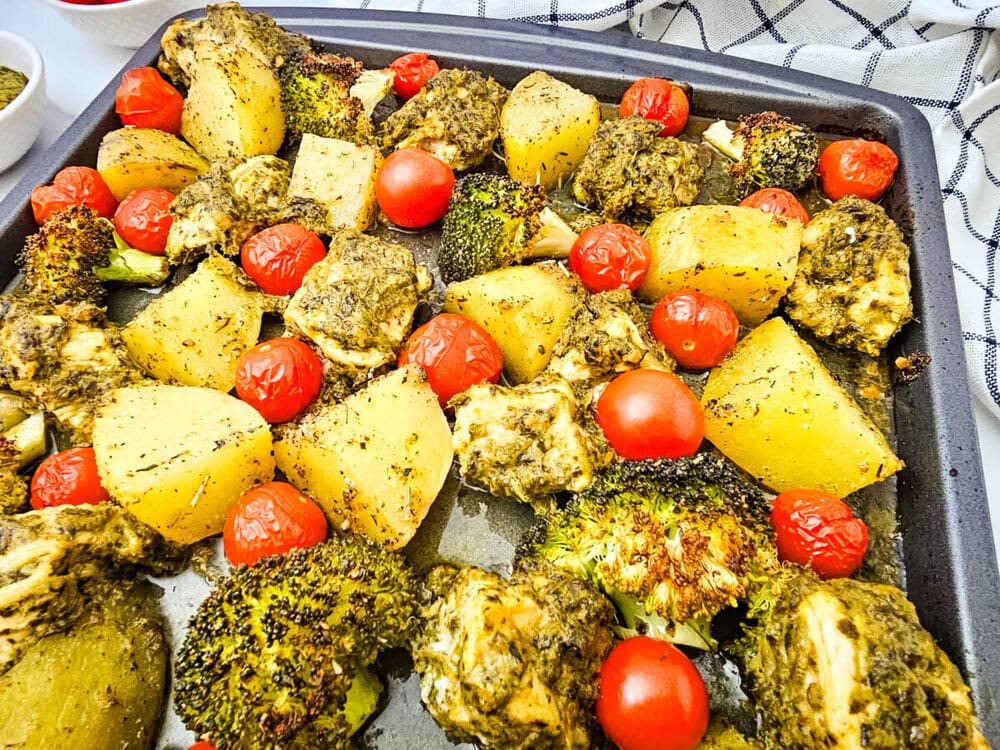 Sheet Pan Pesto Chicken