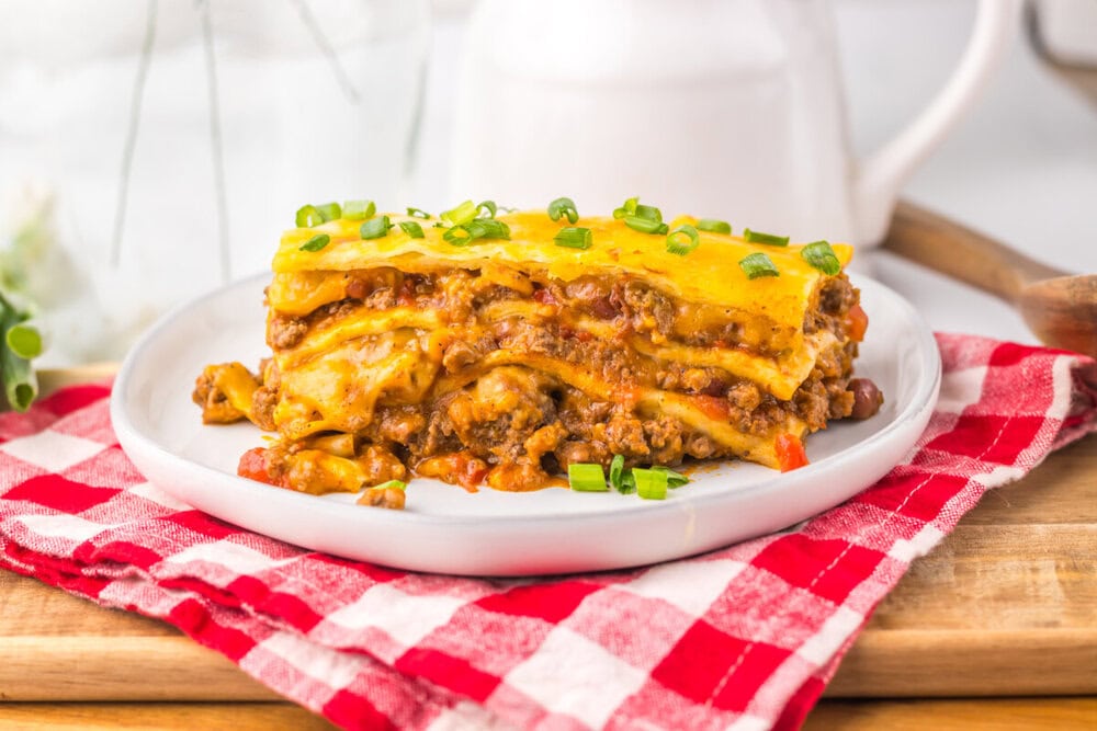 Slow Cooker Chili Cheese Enchilada Bake