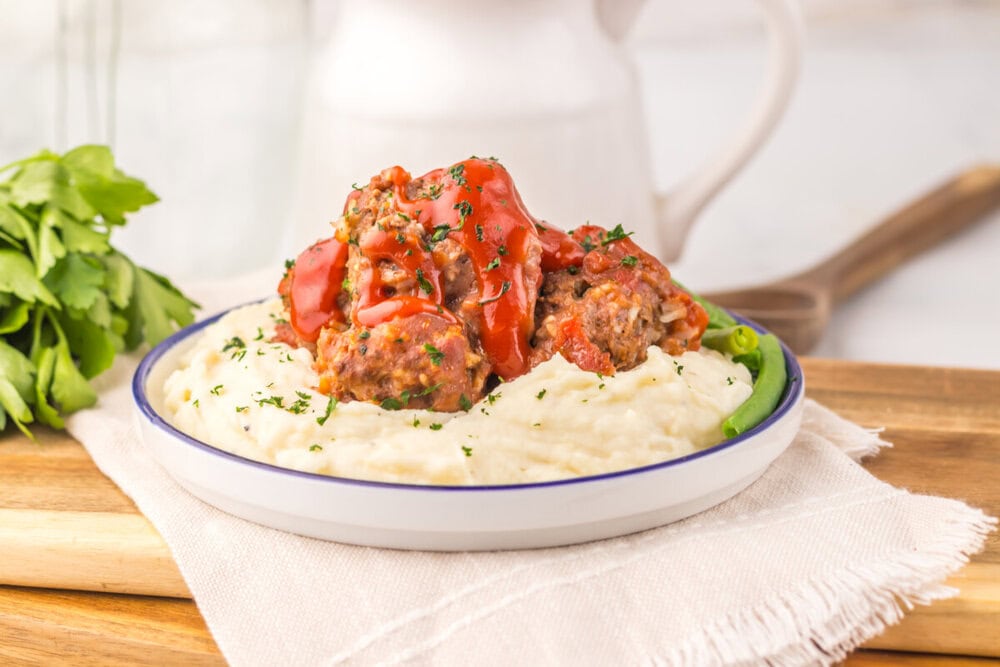 Slow Cooker Porcupine Meatballs