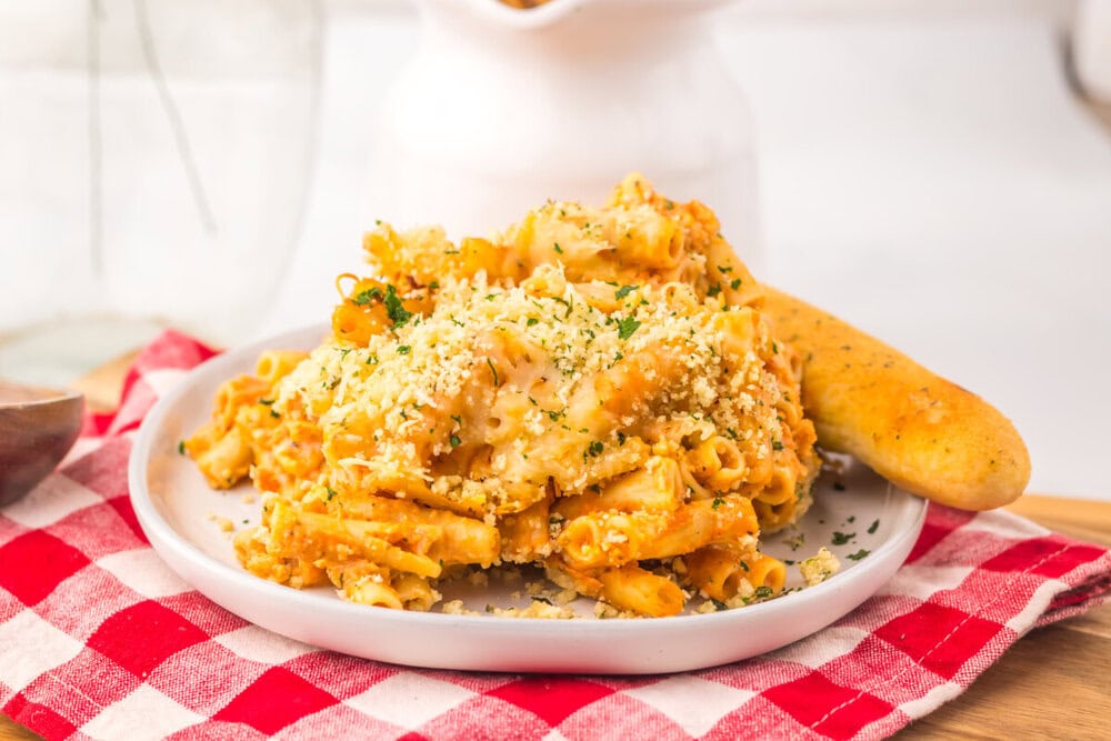 Slow Cooker Copycat Olive Garden Five Cheese Ziti Al Forno