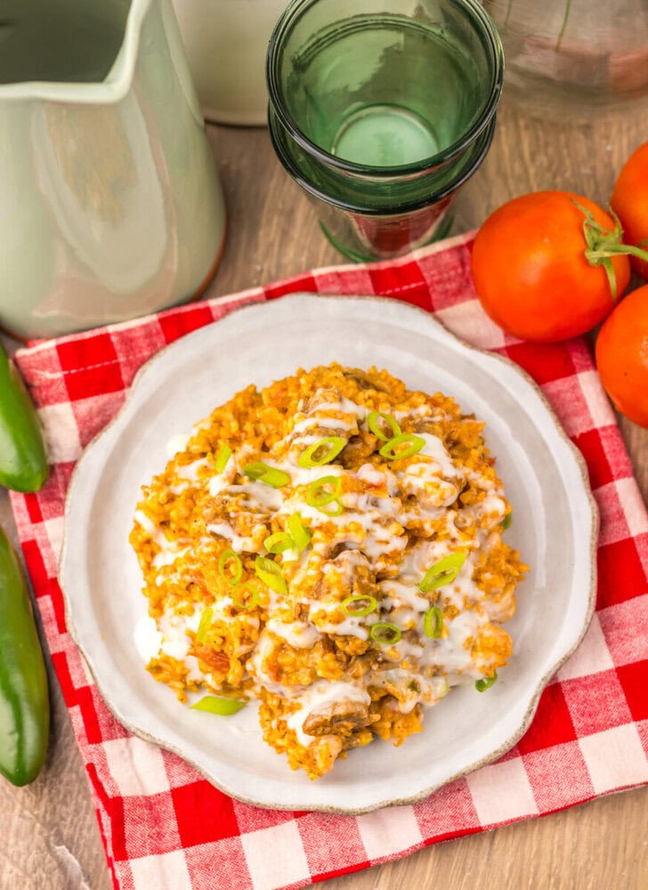 Slow Cooker Queso Steak and Rice Slow Cooker Queso Steak and Rice