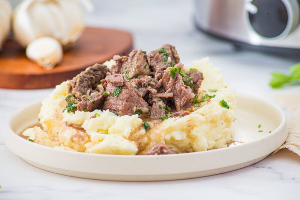 Slow Cooker Garlic Butter Steak Bites