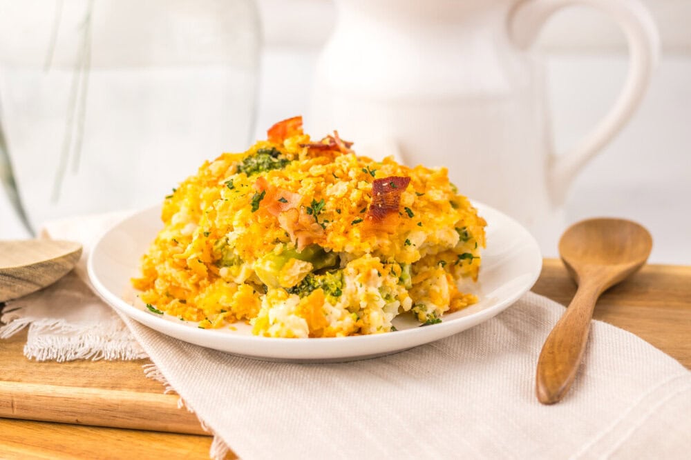 Loaded Broccoli Rice Casserole