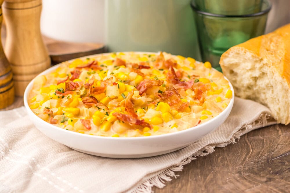 Slow Cooker Creamy Bacon Corn Chowder