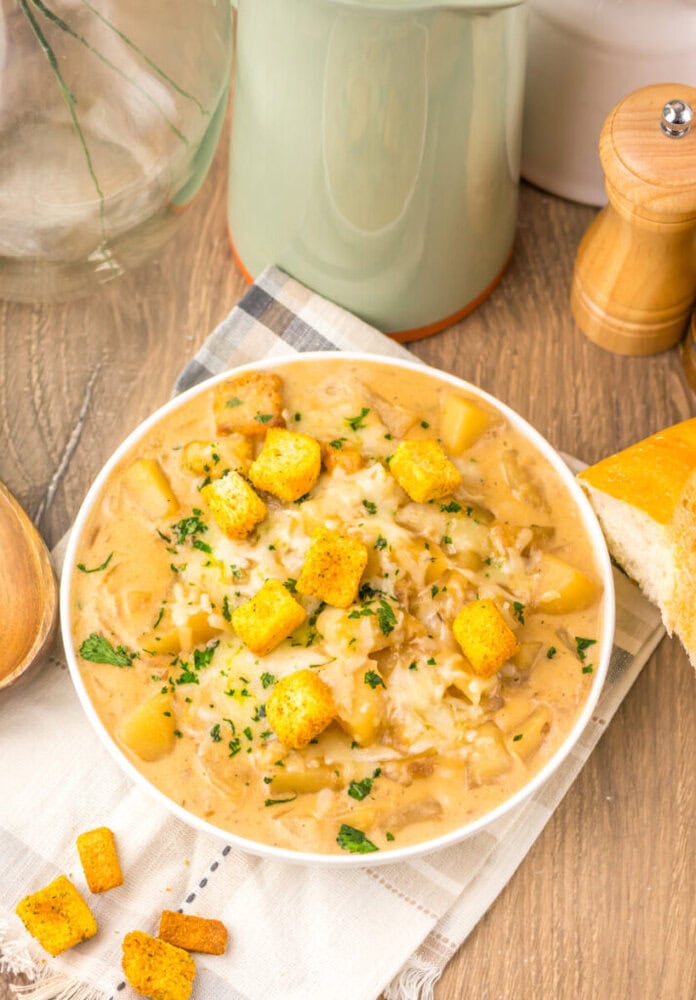 Slow Cooker French Onion Potato Soup Slow Cooker French Onion Potato Soup