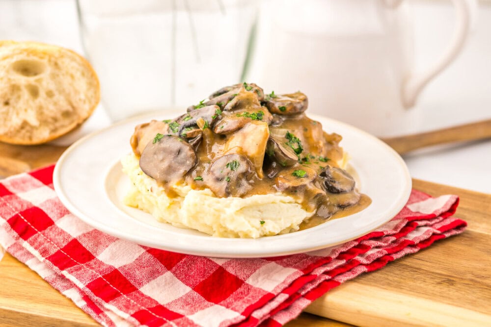 Slow Cooker Salisbury Chicken