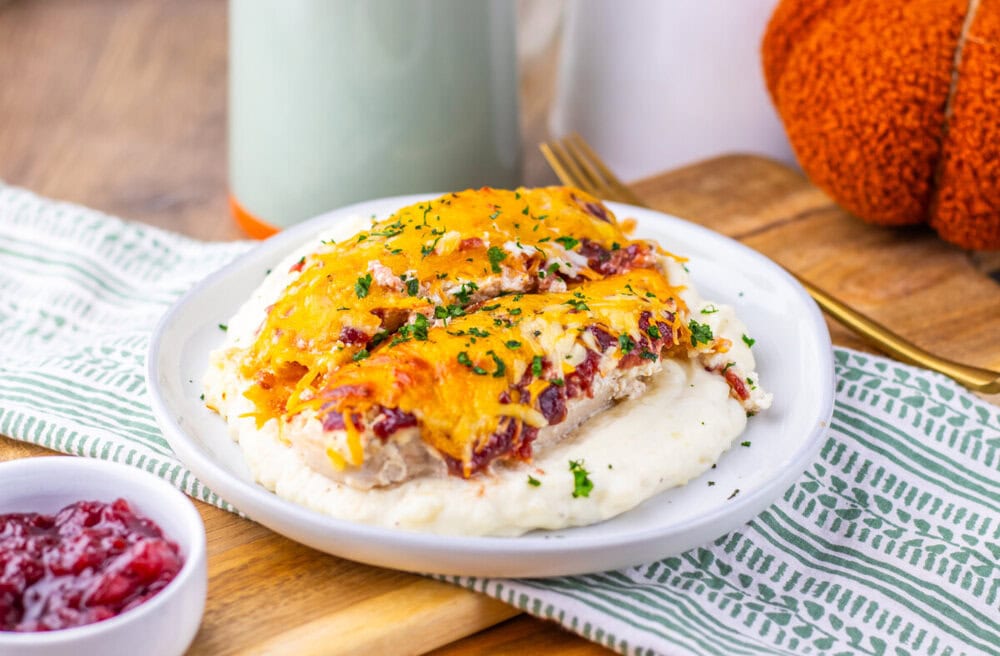 Cranberry Cream Cheese Chicken Bake