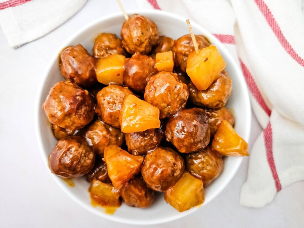 Crockpot Sweet and Sour Meatballs