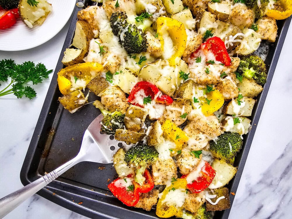 Sheet Pan Mozzarella Chicken