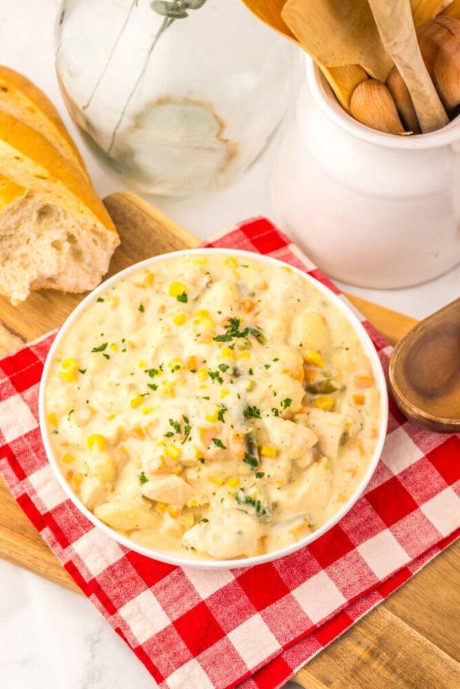 Slow Cooker Chicken Pot Pie Gnocchi Slow Cooker Chicken Pot Pie Gnocchi