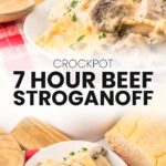 Slow Cooker Creamy Beef Stroganoff Ravioli