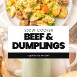 Slow Cooker Beef & Dumplings